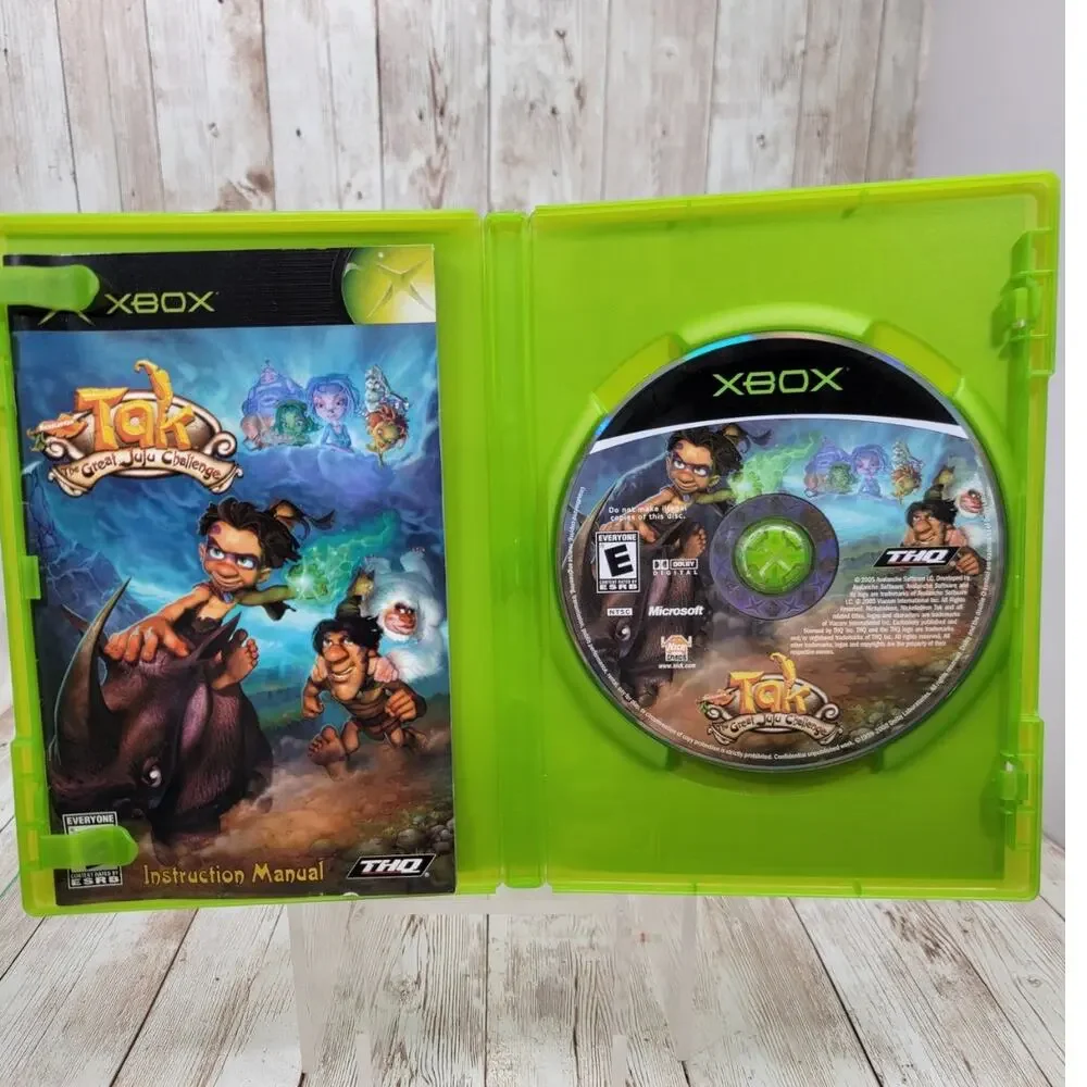 Tak: The Great Juju Challenge (Microsoft Xbox, 2005) CIB w/ Manual Tested